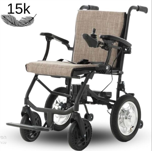 כסא גלגלים חשמלי מתקפל 18 ק"ג עם שליטה כפולה דגם Easy