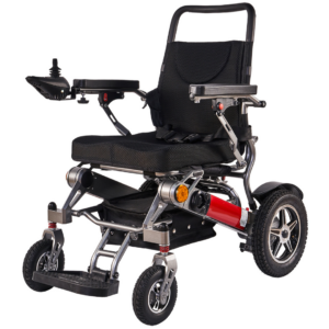 כסא גלגלים חשמלי מאושר לטיסה  עד 150 ק”ג נשיאה | דגם light אור + נבולייף